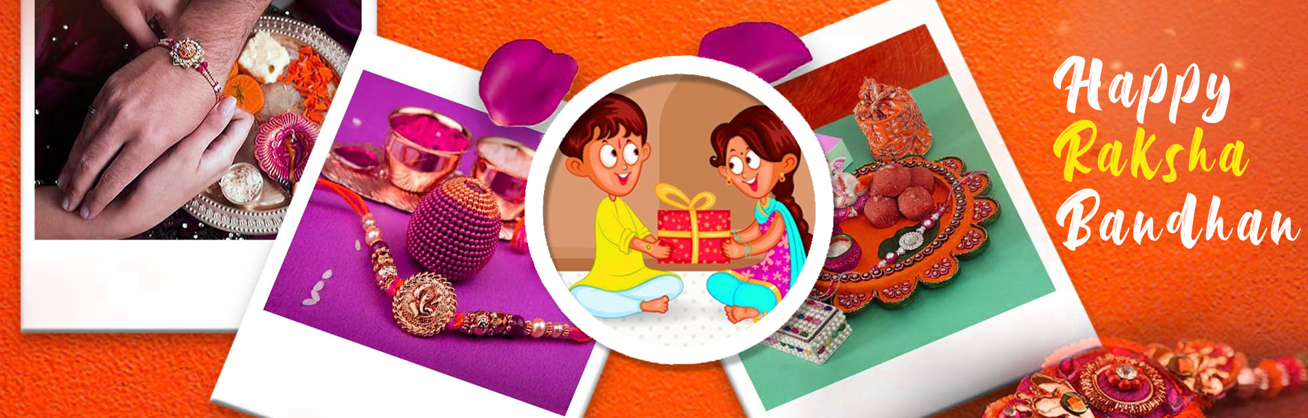 Celebrating Raksha Bandhan Festival Banner